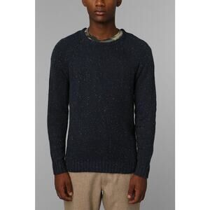 O'Hanlon Mills Sweater Size XS Navy Blue Fleck Minimalist Cozy Unisex‎ Heritage